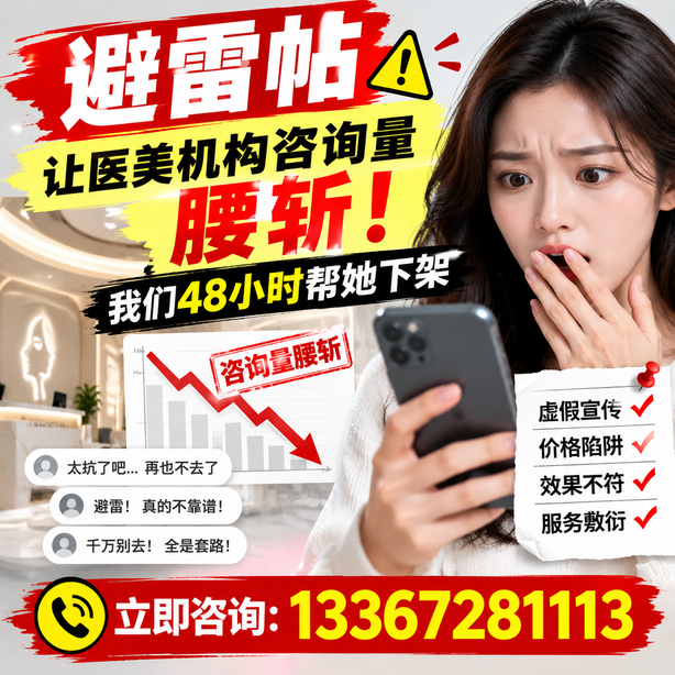 绵阳小红书负面笔记合规删帖：一篇避雷帖让医美机构咨询量腰斩，我们48小时帮她下架